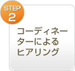 Step.02コーディネーターによるヒアリング